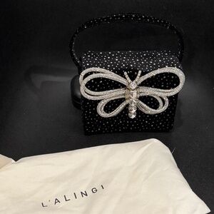 L'alingi Ella rhinestone bag black
